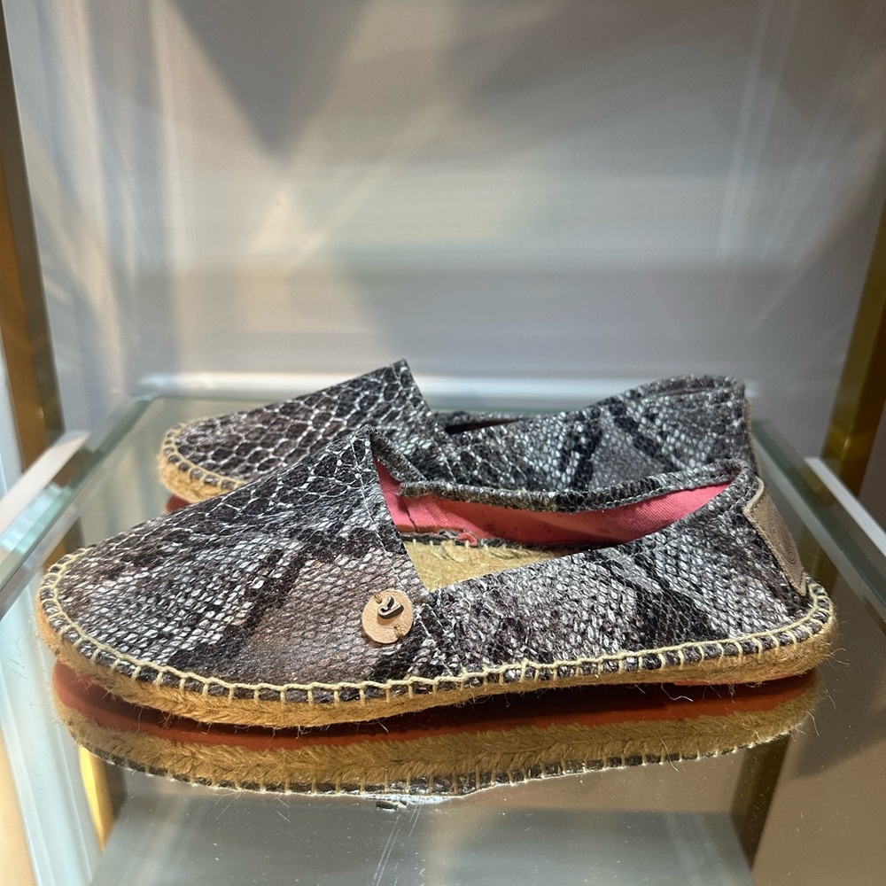 Replay Black and Pink Espadrilles Sz 8